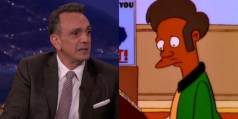 Hank Azaria (L) and Apu in Simpsons (Photo| ImdB)
