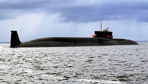 India's Nuclear-powered submarine INS Arihant. (Photo courtesy: DRDO)