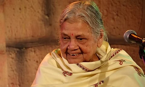 Odia classical singer Sunanda Patnaik. (Photo| Express)