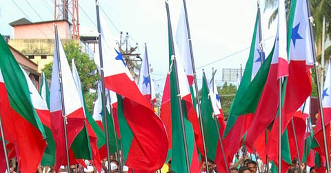 Popular Front of India flags. (Photo| PTI)