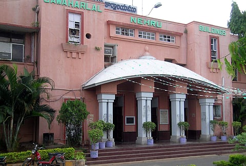 A view of Vijayawada Municipal corporation building in the city. (File Photo| Ch Narayana Rao, EPS)