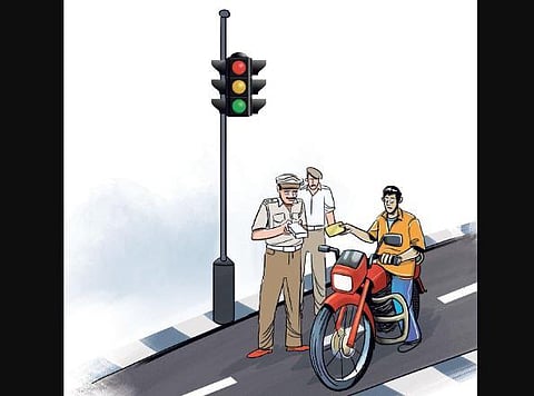 Of 281 posts of traffic sub-inspectors and constables, 65 are lying vacant for more than a year now.