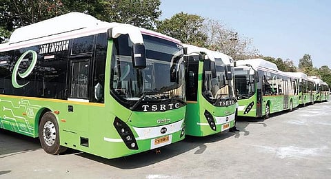 TSRTC buses (File Photo| R Satish Babu, EPS)