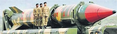 Test firing of Ghaznavi nuclear missile a weak symbolic response to K-4 launch: Experts
