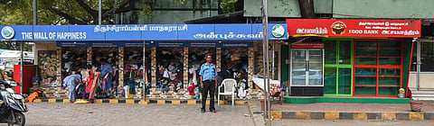 The 'Wall of Happiness' in Tiruchy. (Photo | EPS)