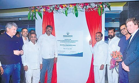 Telangana health minister Etela Rajender inaugurates Centre for Robotic centre at Medicover  Hospitals in Madhapur.