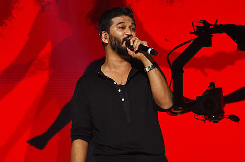 Singer Amit Trivedi performs Indiradanush at YMCA ground in Nandanam on Saturday. (Photo| Ashwin Prasath, EPS)