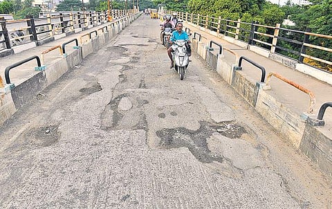 Broken roads are often filled with rubble  D Sampathkumar
