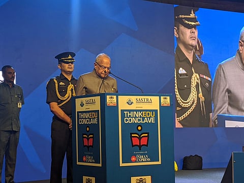 The Tamil Nadu Governor spoke on the topic  'Vision 2022 : Educating tomorrow's India.'  (Photo | P Jawahar, EPS)