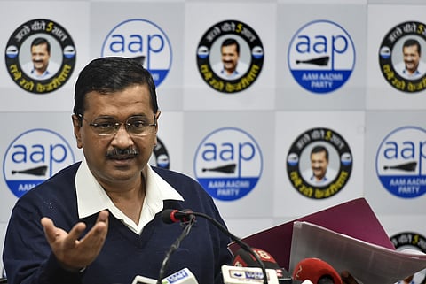 Delhi Chief Minister AAP convenor Arvind Kejriwal addresses a press conference at the party headquarters in New Delhi Thursday Jan. 9 2020. (Photo | PTI)