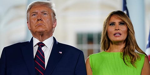 US President Donald Trump and first lady Melania Trump (Photo | AP)