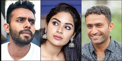 (From left) Arjun Ashokan, Samyuktha Menon and Shine Tom Chacko. (File photos| EPS)