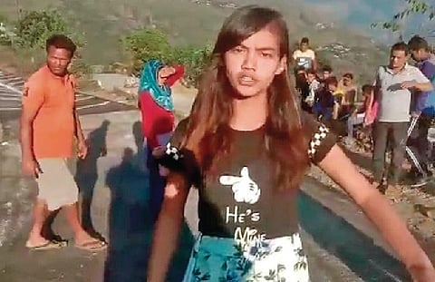Suhani Bisht had posted a video that broke the slumber of PWD officials. (Photo | EPS)