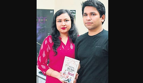 Siblings and co-authors Prachi and  Sanchit Gupta with their  new book.