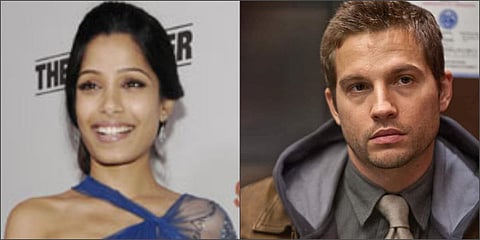 Frieda Pinto (L) and Logan Marshall-Green. (File photo| IMDb and AP)