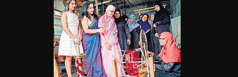 Hyderabad seems to have gotten lucky in being able to house another nationally renowned handloom revivalist, Suraiya Hasan Bose. (Photo | S Senbagapandiyan, EPS)
