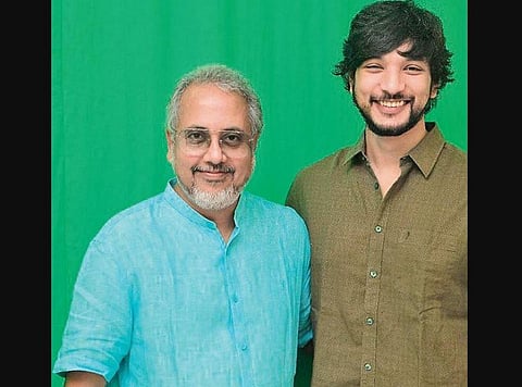 Director Badri Venkatesh with Gautham Karthik