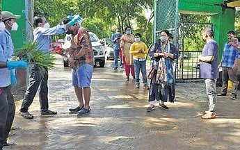 Tourists being welcomed at Bhitarkanika National Park by officials  | Express