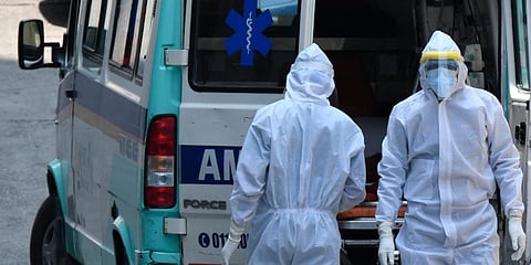 Medicos at a COVID-19 hospital (File photo| Parveen Negi, EPS)