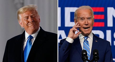 Donald Trump and US President-elect Joe Biden. (Photo | AP)