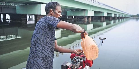In recognition of his services during the Chennai floods, Selvam received a National Award in 2016 for being the “best rescuer”. (Photo | Debadatta Mallick, EPS)