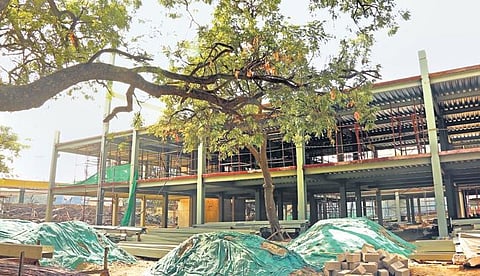 The construction work is expected to be completed by March 2021. (Photo | Express)