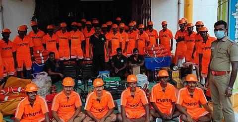 Evacuation process is underway in low-lying areas of Thanjavur district. (Photo | Express)