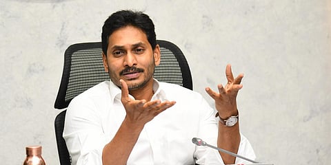 CM YS Jagan Mohan Reddy held review meeting on Industricl Corridors and Ports at CM's camp office in Tadepalli on Thursday. (Photo | EPS)