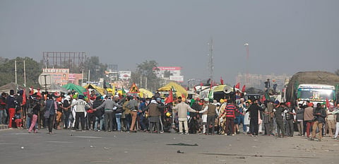 Police have said that the farmers have been allowed to enter and hold peaceful protest at the ground in Burari. (Photo | Shekhar Yadav, EPS)