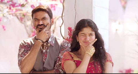 Dhanush and Sai Pallavi in Rowdy Baby song from 'Maari 2'. (YouTube screengrab)