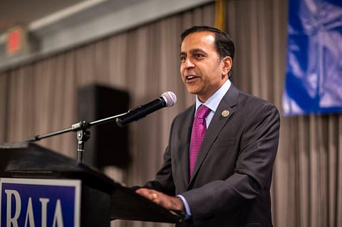 Indian-origin Democratic Congressman Raja Krishnamoorthi has been re-elected to the US House of Representatives (Photo | Twitter)