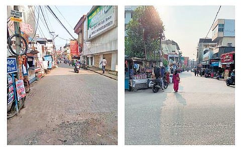 Thammanam-Pullepady Road near MG Road which awaits widening