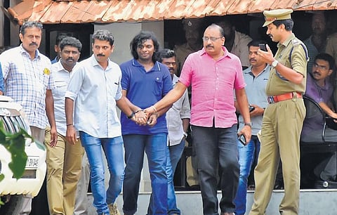The accused Cadell Jeanson Raja being shifted from City Police Commissioner’s office to Poojapura Central Jail | file photo