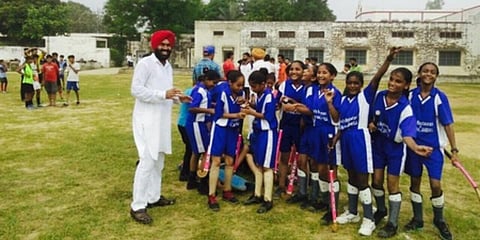 Harbhupinderjit Singh Samra is founder-president of the Rural Hockey Development Society to which Pendu Hockey League is affiliated. (Photo| EPS)
