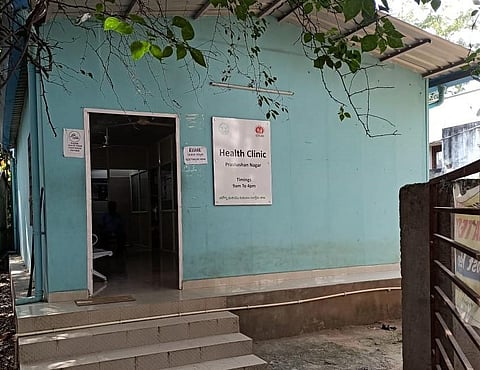 ​ A prefabricated Basti Dawakhana (Health clinic) set up in Hyderabad.