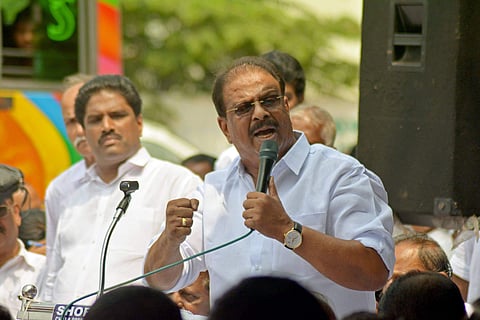 KPCC Working President K Sudhakaran (Facebook Photo)