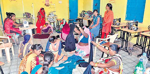 Founder Rashi Anand mingling with the kids. (Photo | Express)