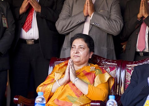 Nepali President Bidya Devi Bhandari (File photo | AP)