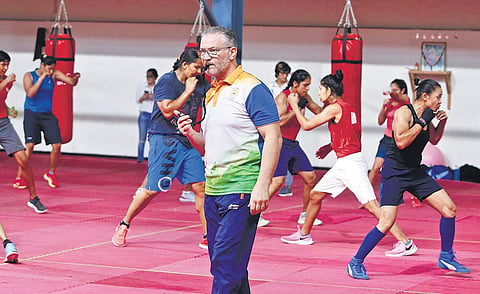 Raffaele Bergamasco during a training session in New Delhi. (File Photo | Arun Kumar, EPS)