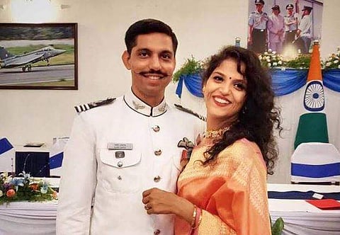 Garima Abrol, wife of late Squadron Leader Samir Abrol. (Photo | Facebook)