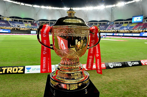 The Dream 11 IPL trophy. (Photo | IPL)