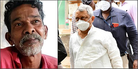 Adakka Raju (L) and Fr Thomas Kottoor (Photo| Vincent Pulickal, EPS)