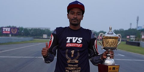TVS Racing rider Jagan Kumar