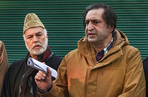 Spokesperson of Peoples Alliance for Gupkar Declaration PAGD Sajad Gani Lone. (Photo | PTI)