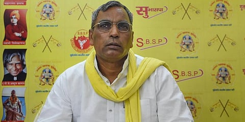 Former Uttar Pradesh Minister and SBSP chief Om Prakash Rajbhar (Photo | PTI)