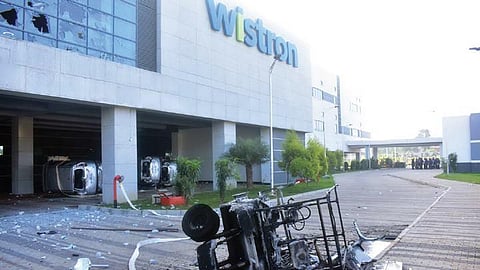 Wistron had initially estimated the damage at Rs 437.7 crore but later backtracked and said the extent of the damage was about Rs 50 crore. (Photo | EPS)