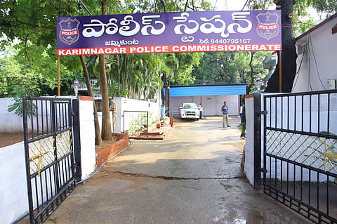 Jammikunta town police station in Karimnagar district (Photo | Express)