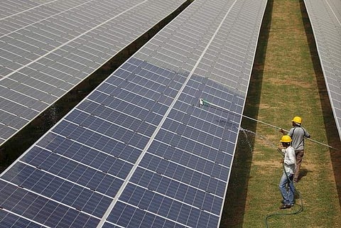 Image of solar panels used for representational purpose only. (Photo | AP)