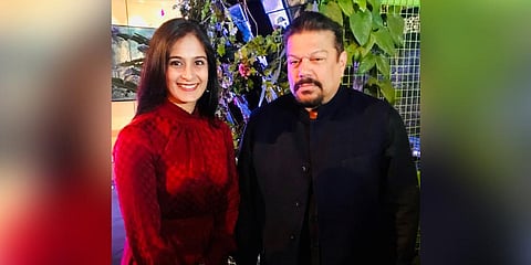 Sommelier Vanitha Jaiin with Vir Sanghvi