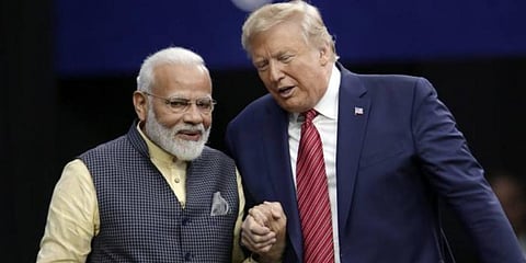 PM Narendra Modi with US President Donald Trump (Photo | AP)